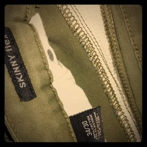 skinny flex green men jeans